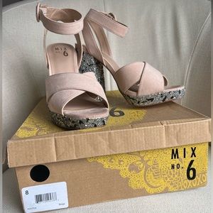 Mix No. 6 Kavita heels in Beige